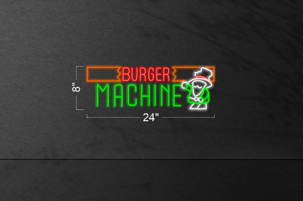 Burge Machine | LED Neon Sign