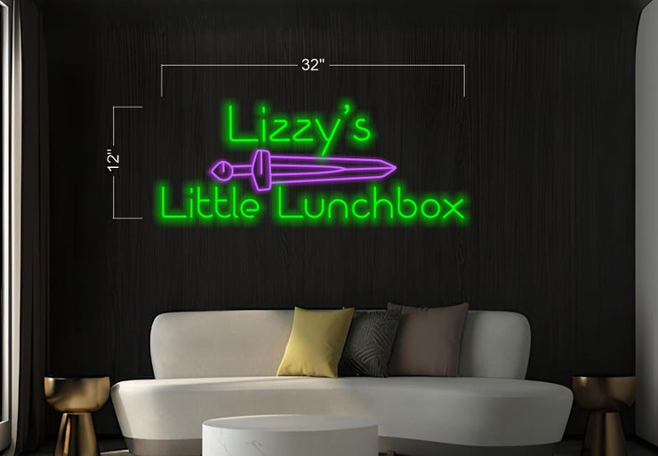Lizzy's little lunchbox | LED Neon Sign