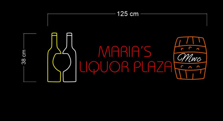 Maria liquor's plaza | LED Neon Sign