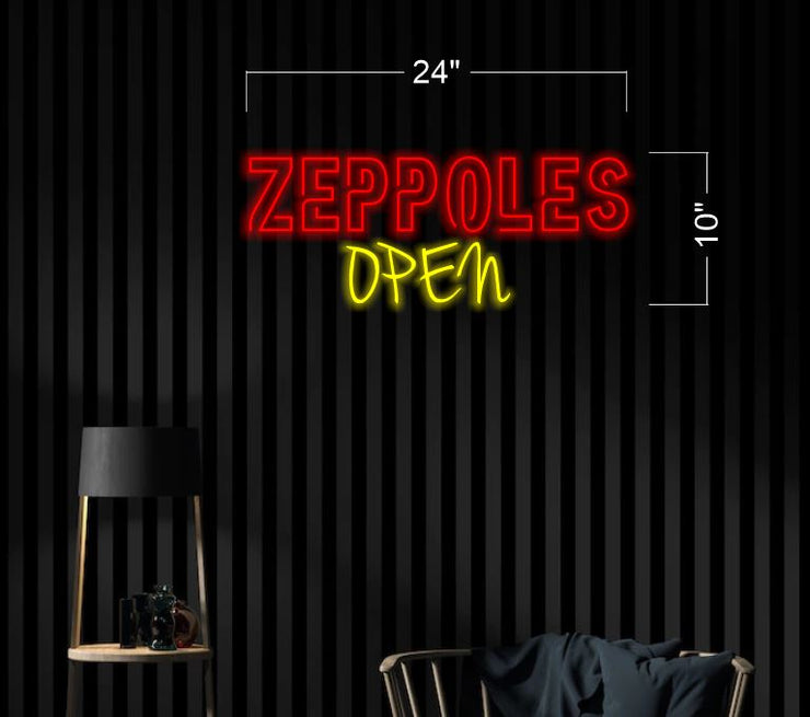 ZEPPOLES Open| LED Neon Sign