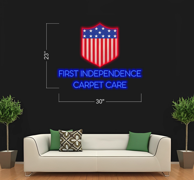 FIRST INDEPENDENCE CARPET CARE | LED Neon Sign