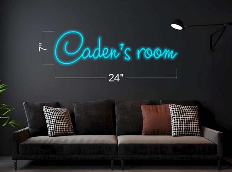 (set of 3 signs) Kaliyah Caden Madison's Room SIGN| LED Neon Sign