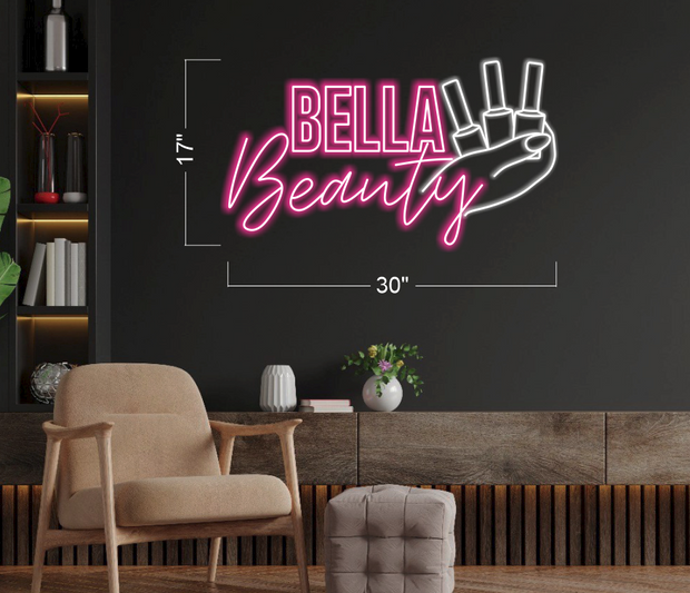 BELLA BEAUTY LOGO_H29 | LED Neon Sign