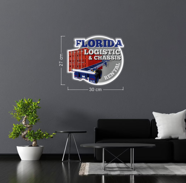 Florida Logistic & Chassis | LED Neon Sign (3 sets)