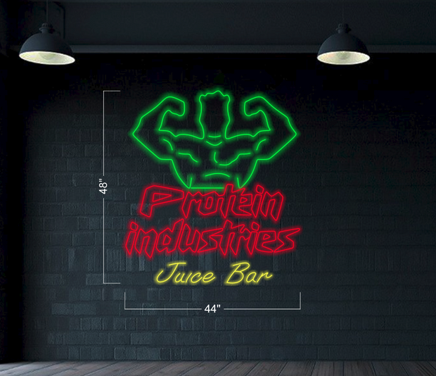 Protein Industries Juice Bar | LED Neon Sign