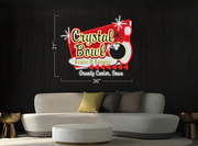 Crystal Bowl Lanes & Lounge Logo| LED Neon Sign (Outdoor Sign)