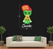 Jacob - Ailen & Pizza | LED Neon Sign