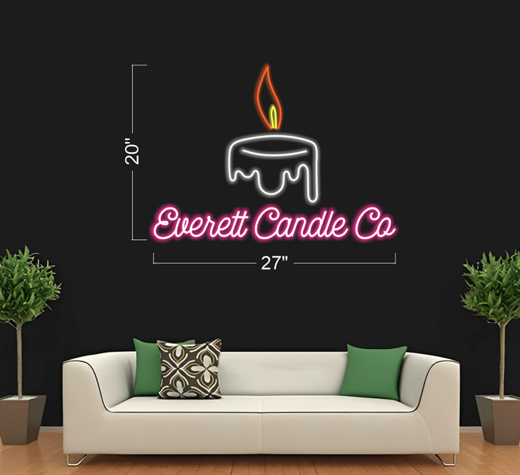 Everett Candle Co | LED Neon Sign