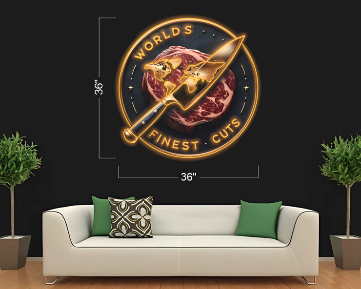 Worlds Finest Cut | LED Neon Sign