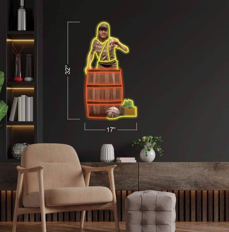 Estátua Chaves Deluxe + Tacos & Beer | LED Neon Sign