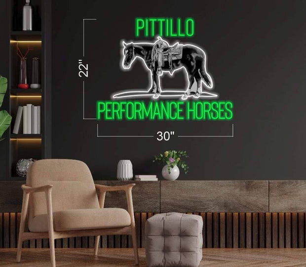 PITTILLO PERFORMANCE HORSES| LED Neon Sign