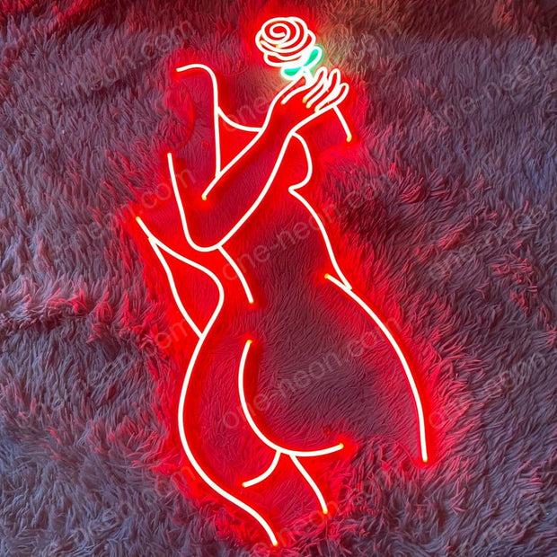 Woman Rose | LED Neon Sign