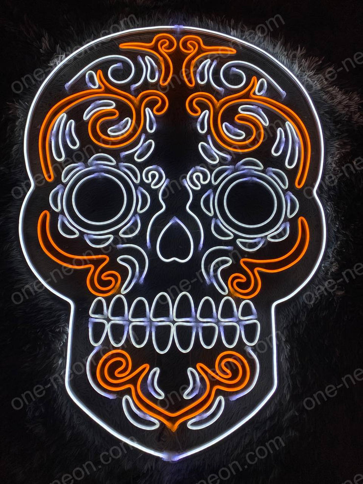 Mexican Skull Art | LED Neon Sign