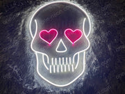Skull With Love | LED Neon Sign