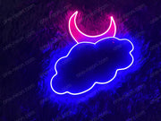 Cloud Moon | LED Neon Sign
