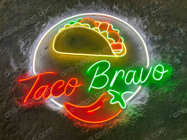 Taco Bravo | LED Neon Sign