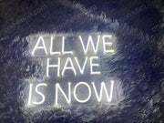 All We Have Is Now | LED Neon Sign