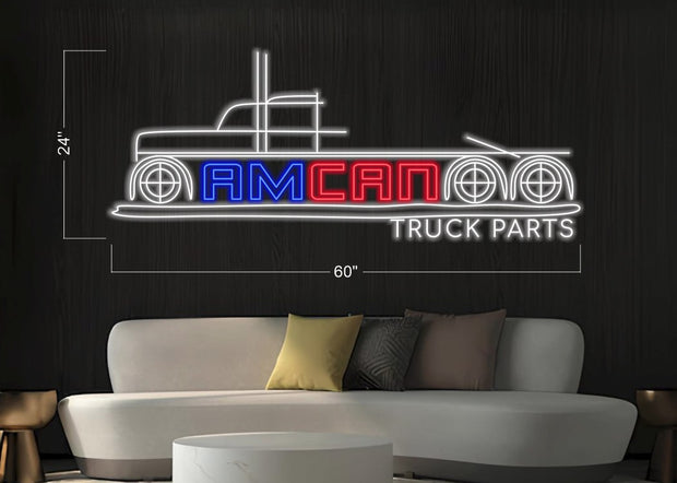 AMCAN TRUCK PARTS_H529 CUSTOM LOGO | LED Neon Sign