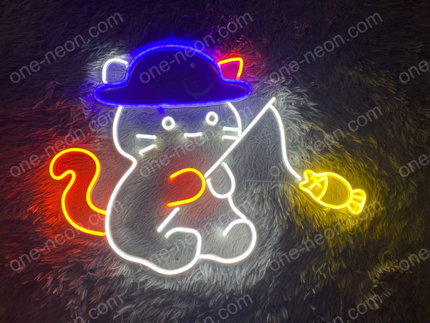 Fishing Cat | LED Neon Sign
