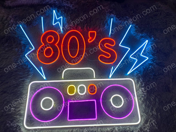 Radio 80's | LED Neon Sign