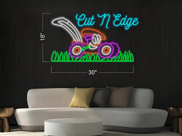 Lawn mower LOGO_H29 | LED Neon Sign