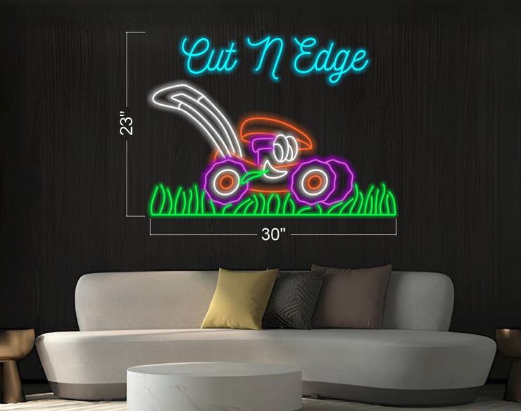 Lawn mower LOGO_H29 | LED Neon Sign