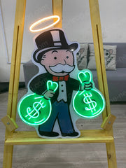 Mr.Man | Neon Acrylic Artwork