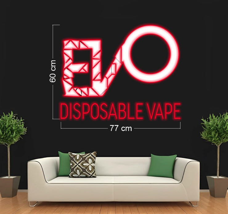 EVO DISPOSABLE VAPE | LED Neon Sign