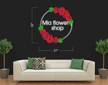 Mia flower shop | LED Neon Sign