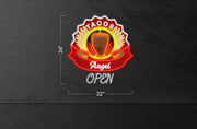 Tacos Angel - Open | LED Neon Sign