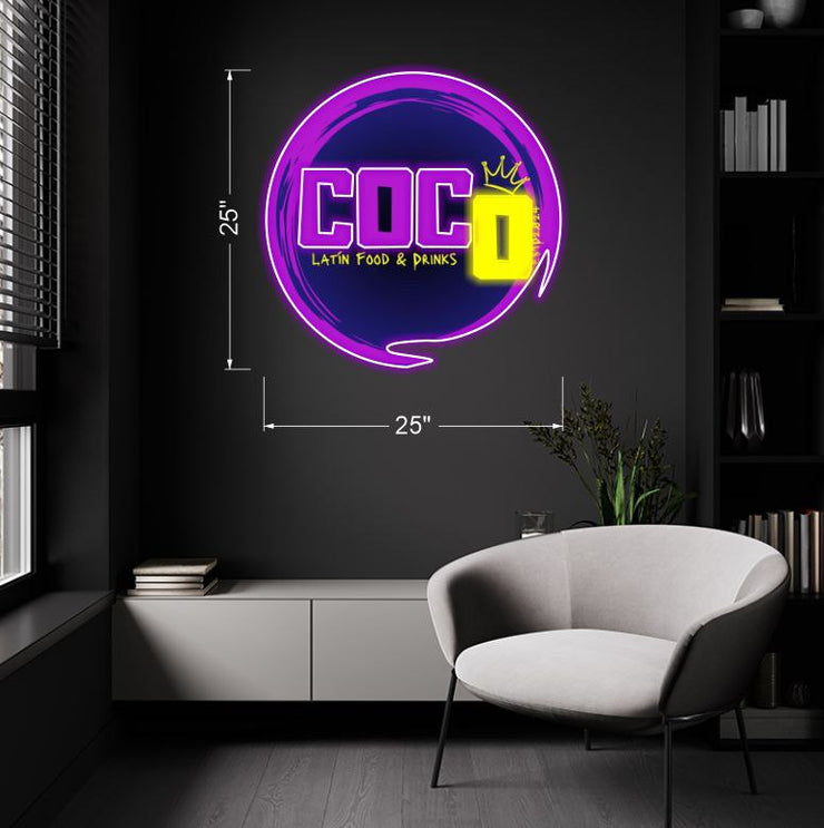 COCO Latin Food & Drink | LED Neon Sign