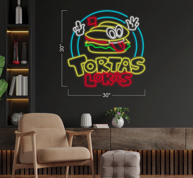 TORTAS LOKAS LOGO_H529 | LED Neon Sign