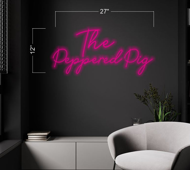 The peppered pig | LED Neon Sign