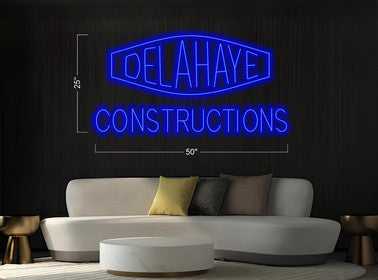 DELAHAYE CONSTRUCTIONS | LED Neon Sign (Inside)