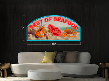 STEAK HOUSE & BEST OF SEAFOOD | LED Neon Sign
