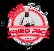 SirTaj Fried Rice | LED Neon Sign