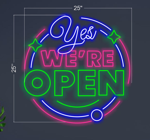 YES WE ARE OPEN | LED Neon Sign