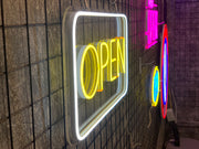 SALE OFF 40% - "OPEN" LED Neon Sign For Business, Storefront Window Shop Store Bar Salon Cafes Pubs Hotel Wall Decor