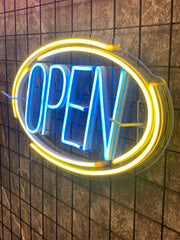 SALE OFF 40% - "OPEN" LED Neon Sign For Business, Storefront Window Shop Store Bar Salon Cafes Pubs Hotel Wall Decor