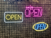 SALE OFF 40% - "OPEN" LED Neon Sign For Business, Storefront Window Shop Store Bar Salon Cafes Pubs Hotel Wall Decor