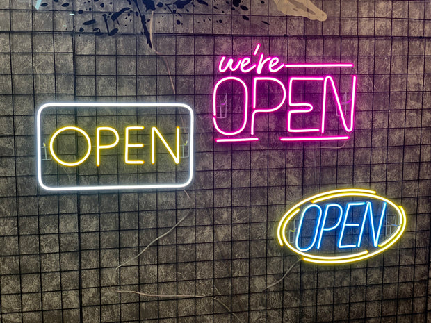 SALE OFF 40% - "OPEN" LED Neon Sign For Business, Storefront Window Shop Store Bar Salon Cafes Pubs Hotel Wall Decor