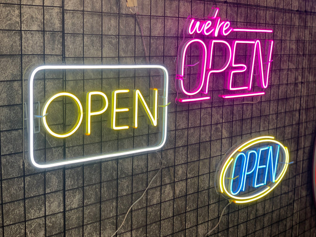 SALE OFF 40% - "OPEN" LED Neon Sign For Business, Storefront Window Shop Store Bar Salon Cafes Pubs Hotel Wall Decor