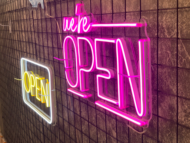 SALE OFF 40% - "OPEN" LED Neon Sign For Business, Storefront Window Shop Store Bar Salon Cafes Pubs Hotel Wall Decor