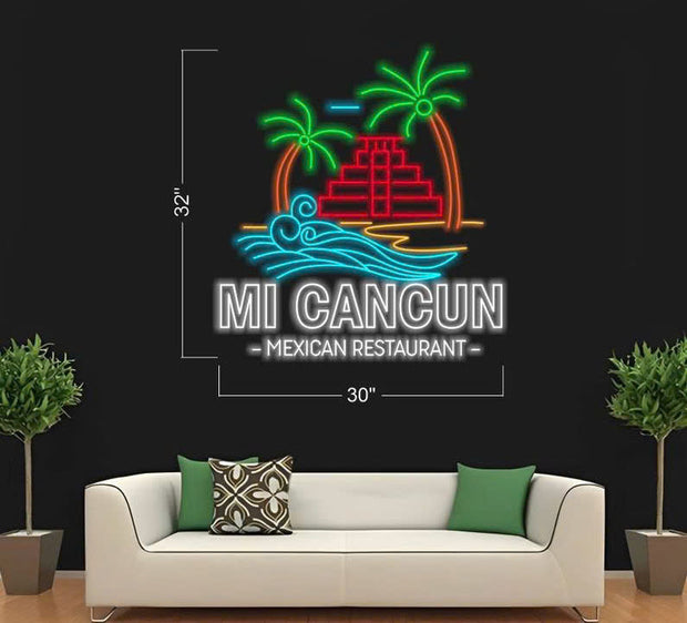 MI CANCUN (6 SIGNS) | LED Neon Sign