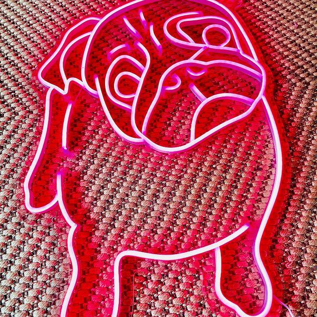 Cutie | The Pug Neon Sign