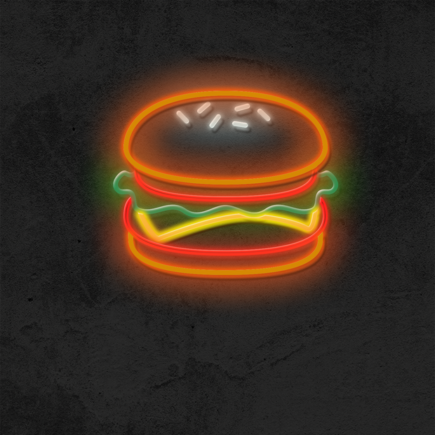 Sesame Burger | LED Neon Sign
