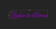 Lashes & Brows | LED Neon Sign