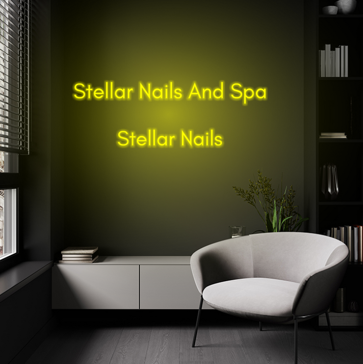 Stellar Nails And Spa | LED Neon Sign