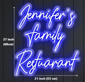 Jennifer's family Restaurant | LED Neon Sign
