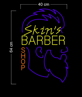 Skin's barber shop| LED Neon Sign